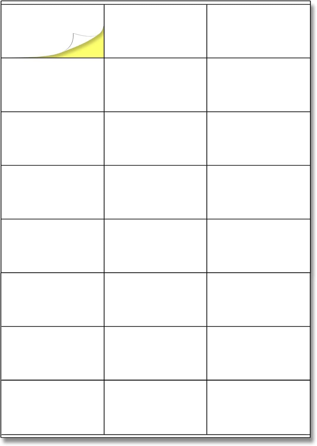 Foglio A4 di etichette adesive fustellate multiformato